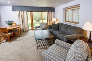 Numerous comfortable seating options to enjoy