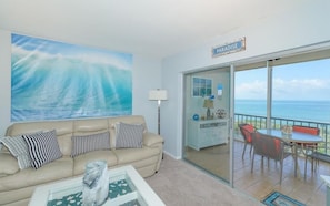 Living space & sliders to lanai