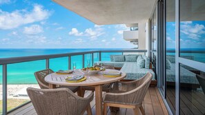 Private Balcony overlooking the Ocean