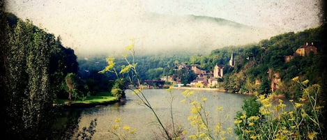 Village de Lincou depuis l'aire de pique-nique (maison tout à droite)