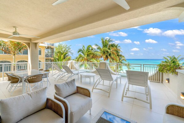 Oceanfront balcony