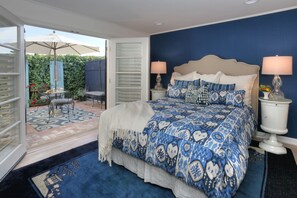 Master bedroom with patio view