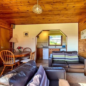 Open plan living room/kitchen area