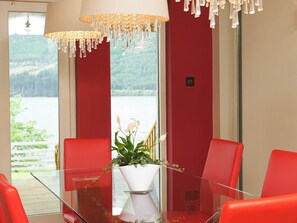 Delightful dining area with wonderful views | Skye Fall, Letterfinlay, near Fort William