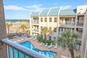 Gulf views from the breezeway.