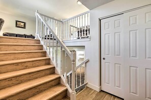 Stairs to Access Main Level & Lower Level