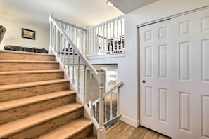 Stairs to Access Main Level & Lower Level