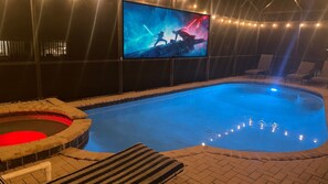 Outdoor Oasis with Projector, Heated Pool, and Spa