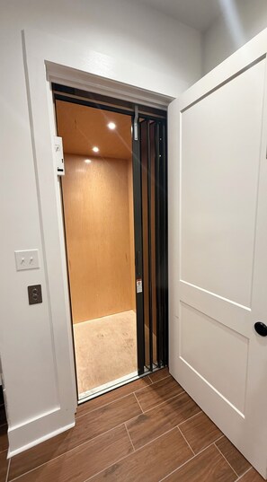 Elevator with access to the first and second floors