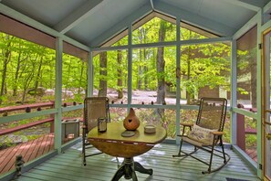 Screened-In Porch | 1st Floor | Access to Dining Area