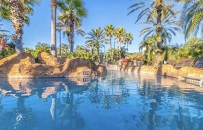 Enjoy the tropical pool complex.