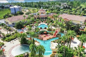 Sky view of the resort.