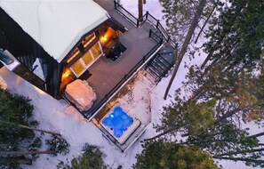 Dine alfresco, grill on the deck, or soak in the hot tub.