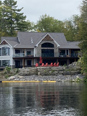 House view from the lake