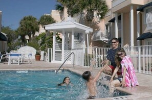 Take a dip in our heated pool