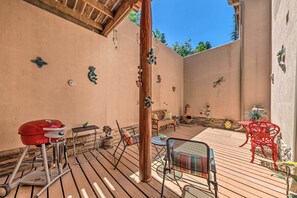 Private Courtyard | Grill | Chiminea