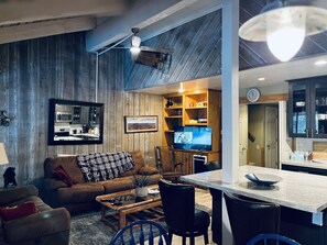 Great Room with wide screen TV.