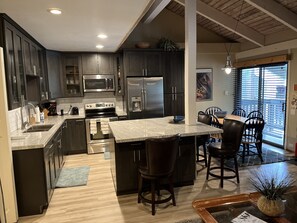 Kitchen and Great room.