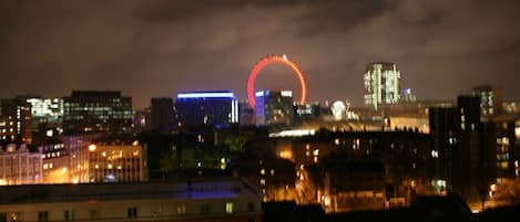 View of the London Eye from 9th floor balcony