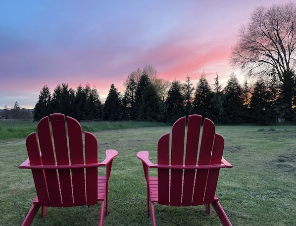 Wine Country meadow view with amazing sunsets.