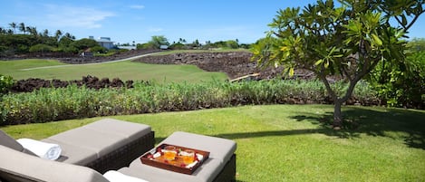 Relaxing spot with great golf course views