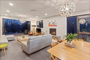 Living Area with views to thge landscaped gardens