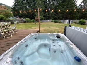 Brand new hot tub.