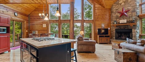 View of the cabin from the kitchen