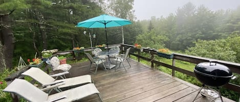 Large deck with views and grill