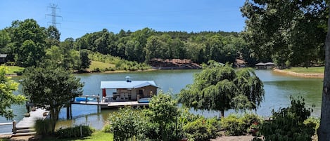 Walk down to the dock to enjoy a day on the lake!