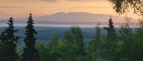 Land of the midnight sun! View of Sleeping Lady.