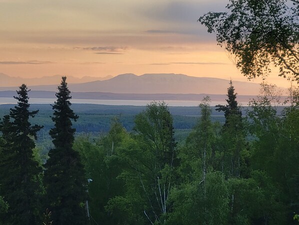 Land of the midnight sun! View of Sleeping Lady.