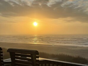 Enjoy this sunrise on the front porch.