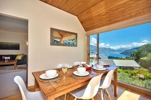 Indoor dining with a view