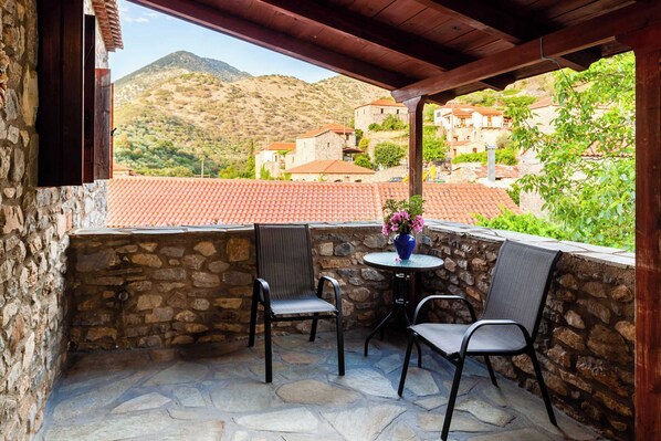 Blcony of the house on the first floor - Panoramic view of the village