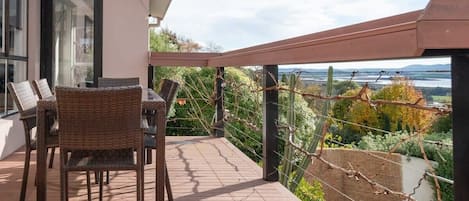 Enjoy the view from the outdoor deck