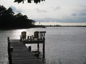 Wile away the hours on the dock and watch the changing skies!