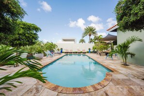 spacious extra large pool