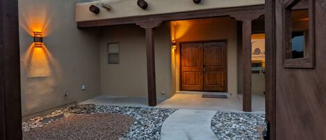 Front Door View From Courtyard Entry