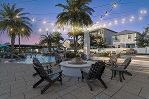 Fireside at our favorite pool on 30A!