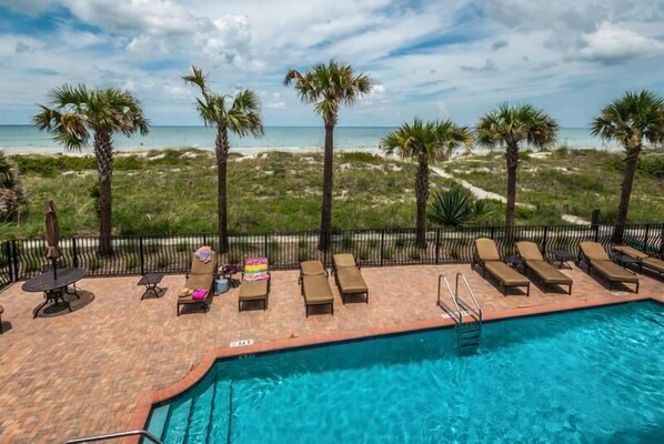 Balcony View of Pool