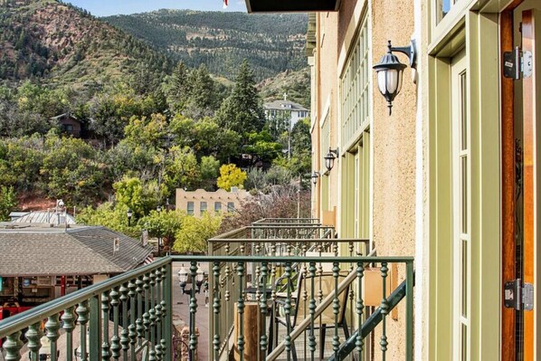 Beautiful mountain views from your private balcony.