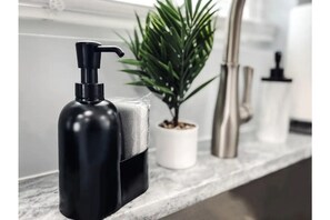 Soap and sponge provided