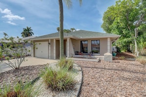 The Home Is Maintained With a Naturalistic Landscape