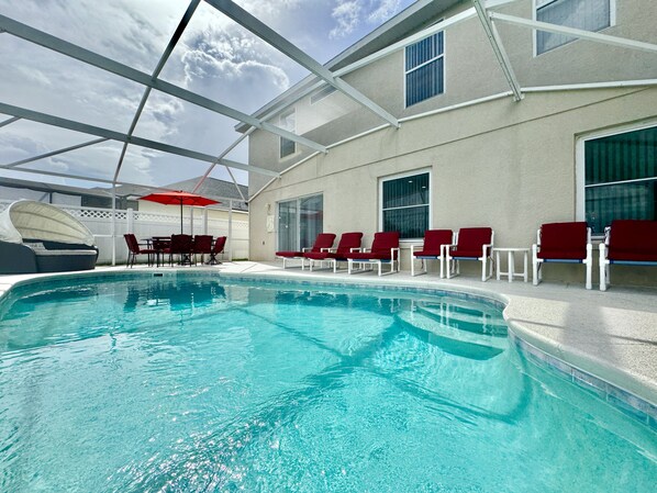 Private Pool with Patio and Lake View