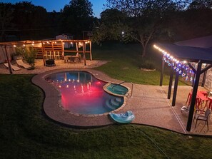Pool Area Night Scene