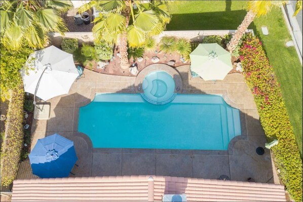 Pool Area aerial view