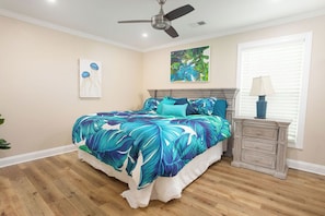 3 Kings Beds sit on the first floor and their own bathrooms.