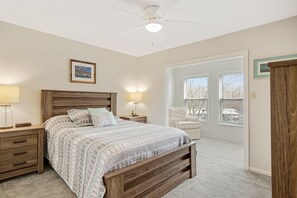 King & Queen Bedrooms enjoy Lake Views and Open Area for Seating