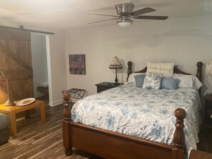 This is the 'common area'. To the left is the entrance to new bathroom.
